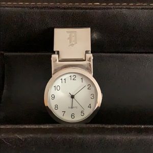 Watch money clip with engraved initial D